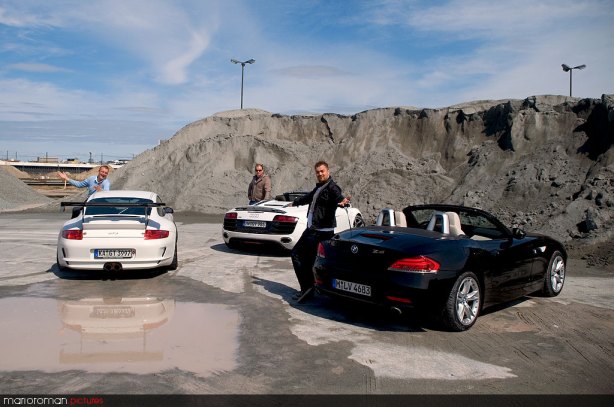 BMW Z4 sDrive35i, Audi R8 V10 Spyder & Porsche GT3cup by marioroman pictures